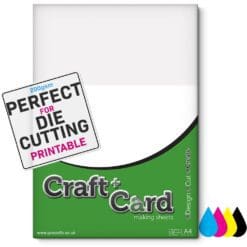 White Craft Card Sheets