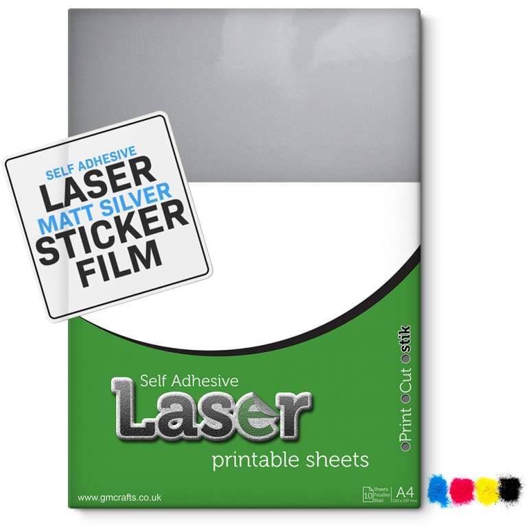 10 x Self Adhesive A4 Inkjet Printable Gloss Clear Plastic Film Sheets ...