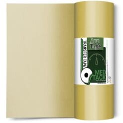 Embossed application transfer tape roll