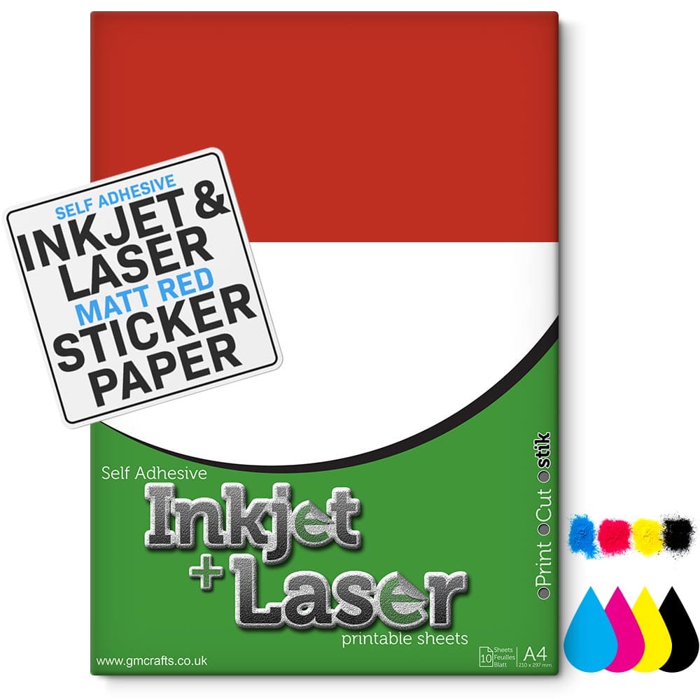 Self Adhesive Vinyl Bundle - Multi Coloured (Laser Printable)