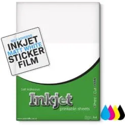Inkjet Printable Matt White Filmic Sheets