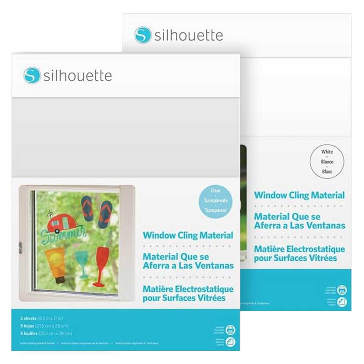 Silhouette Printable Adhesive Foil 8.5X11 8 Pkg Gold