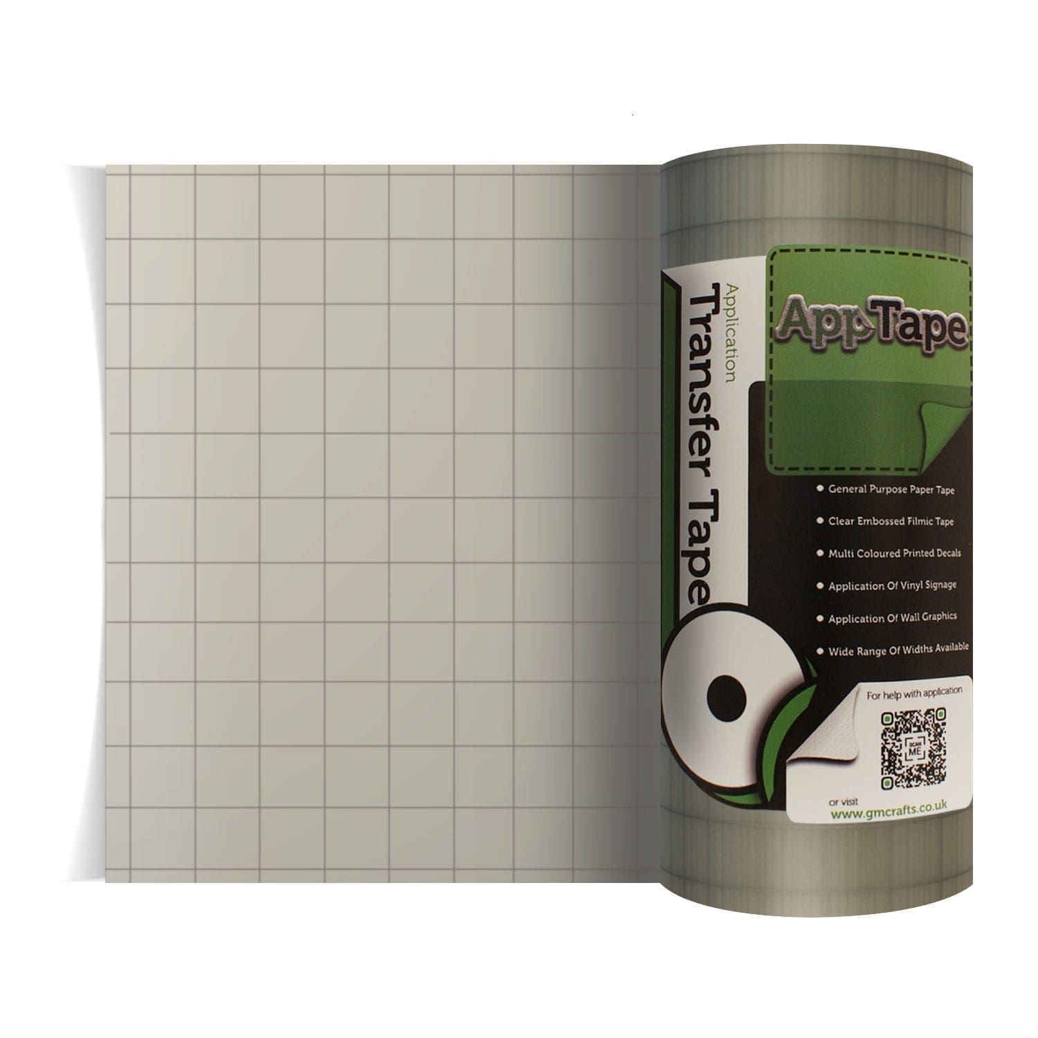 Clear Gridded Application Tape 203mm x 30M - GM Crafts