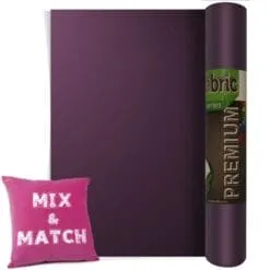 Aubergine Premium Coloured HTV Textile Film From GM Crafts