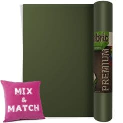 Military Green Premium Coloured HTV Textile Film From GM Crafts