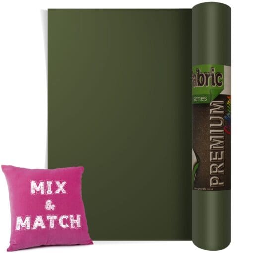 Military Green Premium Coloured HTV Textile Film From GM Crafts
