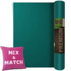 Turquoise Premium Coloured HTV Textile Film From GM Crafts