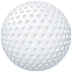 Golf Ball Printed Heat Transfer Iron On Decal From GM Crafts
