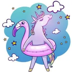 Holiday Unicorn Printed Heat Transfer Iron On Decal From GM Crafts