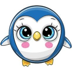 Ball Penguin Iron On Transfer