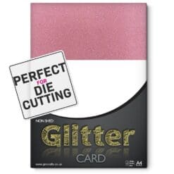 Flamingo-Pink-285gsm-A4-Non-Shed-Glitter-Card-Sheets