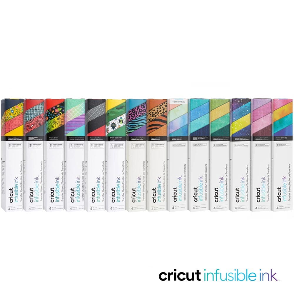 Cricut Infusible Ink Sheets Pattern 12x12(4), Rainbow Paint Splash