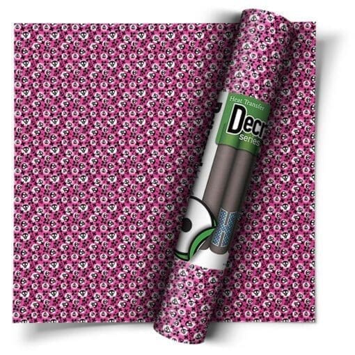 Pink-And-Black-Skulls-Decra-HTV-Matt-Vinyl-From-GM-Crafts