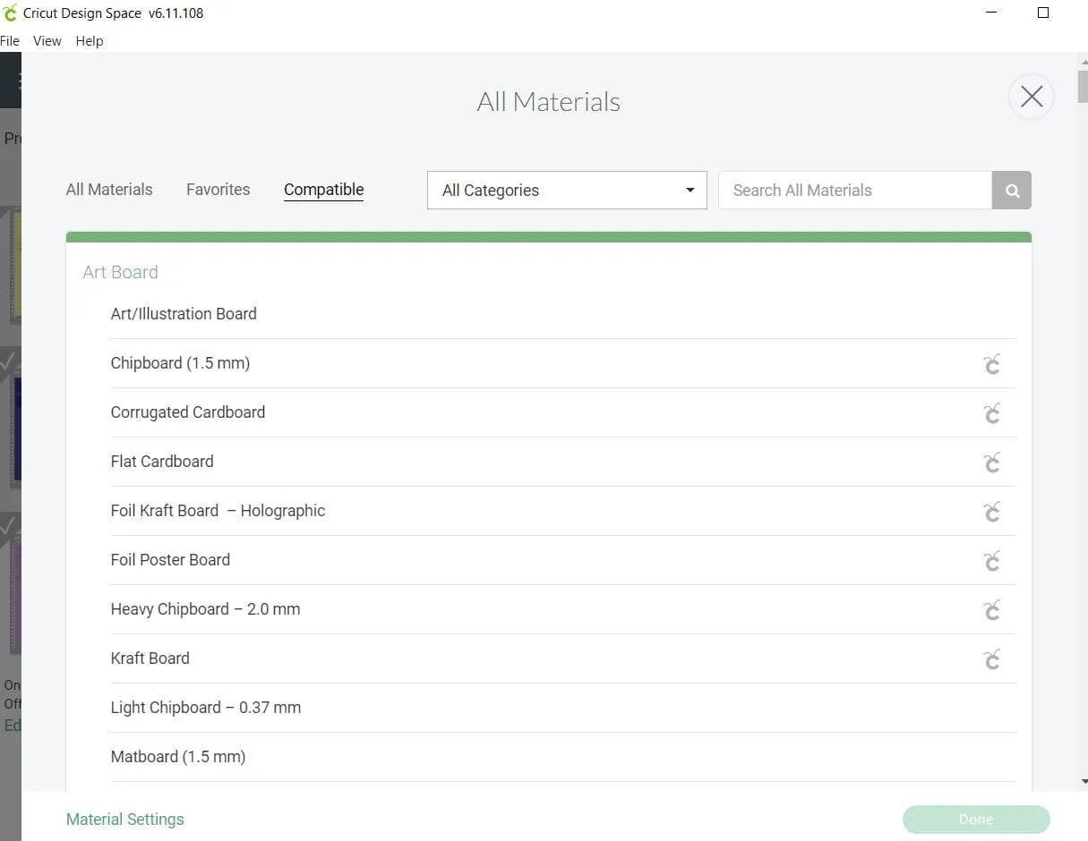 custom settings cricut 2