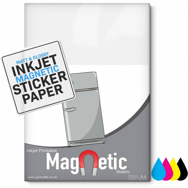 10 x Self Adhesive A4 Inkjet &amp; Laser Printable Matt Pink Paper Sheets ...