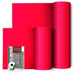 Bulk-Neon-Red-pink-Premium-Plus-HTV-Rolls-From-GM-Crafts