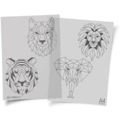 Geo-Animals-1-HTV-Transfer-Doodles-From-GM-Crafts