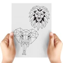 Geo-Animals-1-Sheet-A-Transfer-Doodle