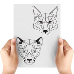 Geo-Animals-4-Sheet-A-Transfer-Doodle