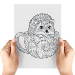 Parrot-And-Hedgehog-Sheet-A-Transfer-Doodle