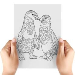 Puffin-And-Penguin-Sheet-A-Transfer-Doodle