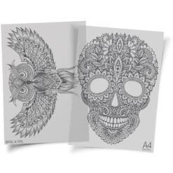 Skull-And-Owl-HTV-Transfer-Doodles-From-GM-Crafts