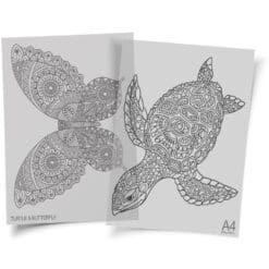 Turtle-And-Butterfly-HTV-Transfer-Doodles-From-GM-Crafts