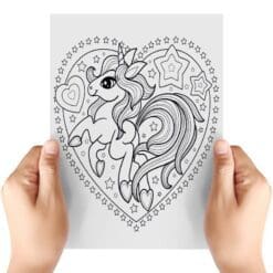 Unicorns-2-Sheet-A-Transfer-Doodle
