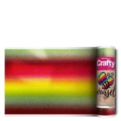 139-SA-Rainbow-Red-Yellow-Shimmer-Crafty-Vinyl-From-GM-Crafts