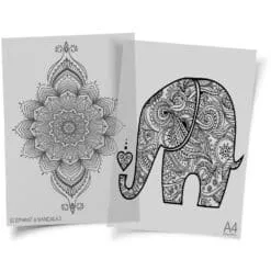 Elephant-And-Mandala-2-HTV-Transfer-Doodles-From-GM-Crafts