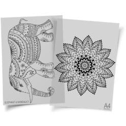 Elephant-And-Mandala-3-HTV-Transfer-Doodles-From-GM-Crafts
