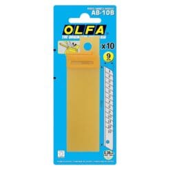 Olfa-OLF-AB10B-9mm-Silver-Snap-Off-Blade-For-Precision-Knives-10PK-From-GM-Crafts
