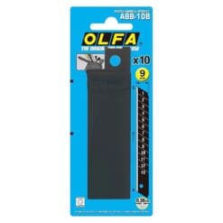 Olfa-OLF-ABB10B-9mm-Excell-Black-Ultra-Sharp-Snap-Off-Blade-For-Heavy-Duty-Knives-10PK-From-GM-Crafts