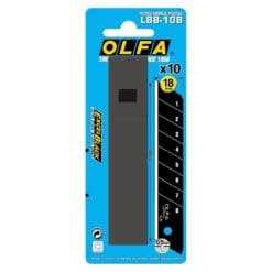 Olfa-OLF-LBB10B-18mm-Excell-Black-Ultra-Sharp-Snap-Off-Blade-For-Heavy-Duty-Knives-10PK-From-GM-Crafts