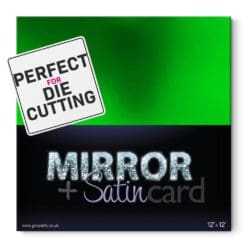 12x12-280gsm-Green-Mirri-Card-From-GM-Crafts