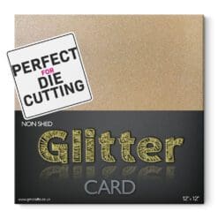 12x12-285gsm-Non-Shed-Champagne-Glitter-Card-From-GM-Crafts