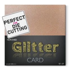 12x12-285gsm-Non-Shed-Rose-Gold-Glitter-Card-From-GM-Crafts