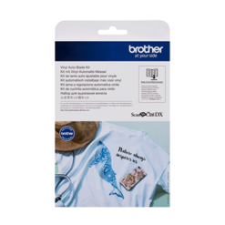 Brother Vinyl Auto Blade Kit with Designs – Precision cutting tool for vinyl crafting, includes exclusive design files for ScanNCut machines.