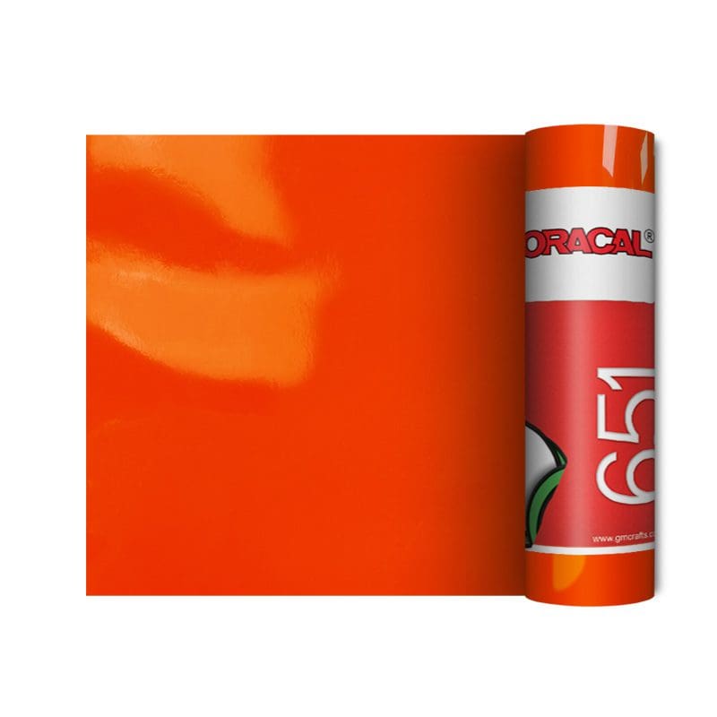 047 Orange Red Adhesive Vinyl