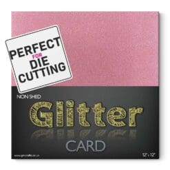 12x12-285gsm-Non-Shed-Flamingo-Glitter-Card-From-GM-Crafts