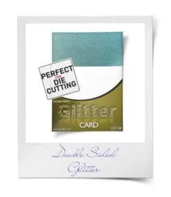 Double Sided Glitter Card