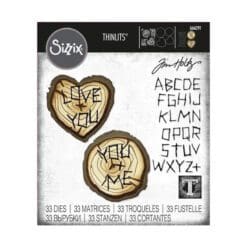 666291-Sizzix-Thinlits-Wood-Slice-33pk-Tim-Holtz