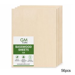 A4-Basswood-Sheets-56pk-From-GM-Crafts-