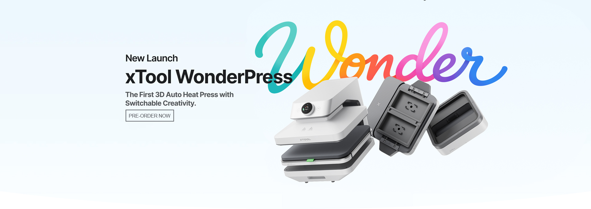 xTool WonderPress auto heat press for sublimation, 3D forming and craft projects at GM Crafts