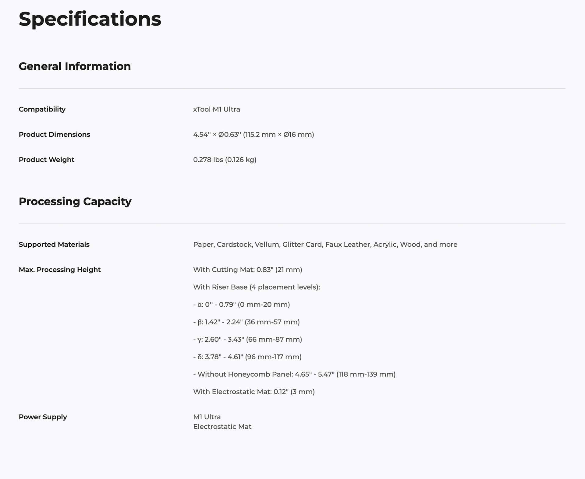 xTool-Heat-Pen-Specs