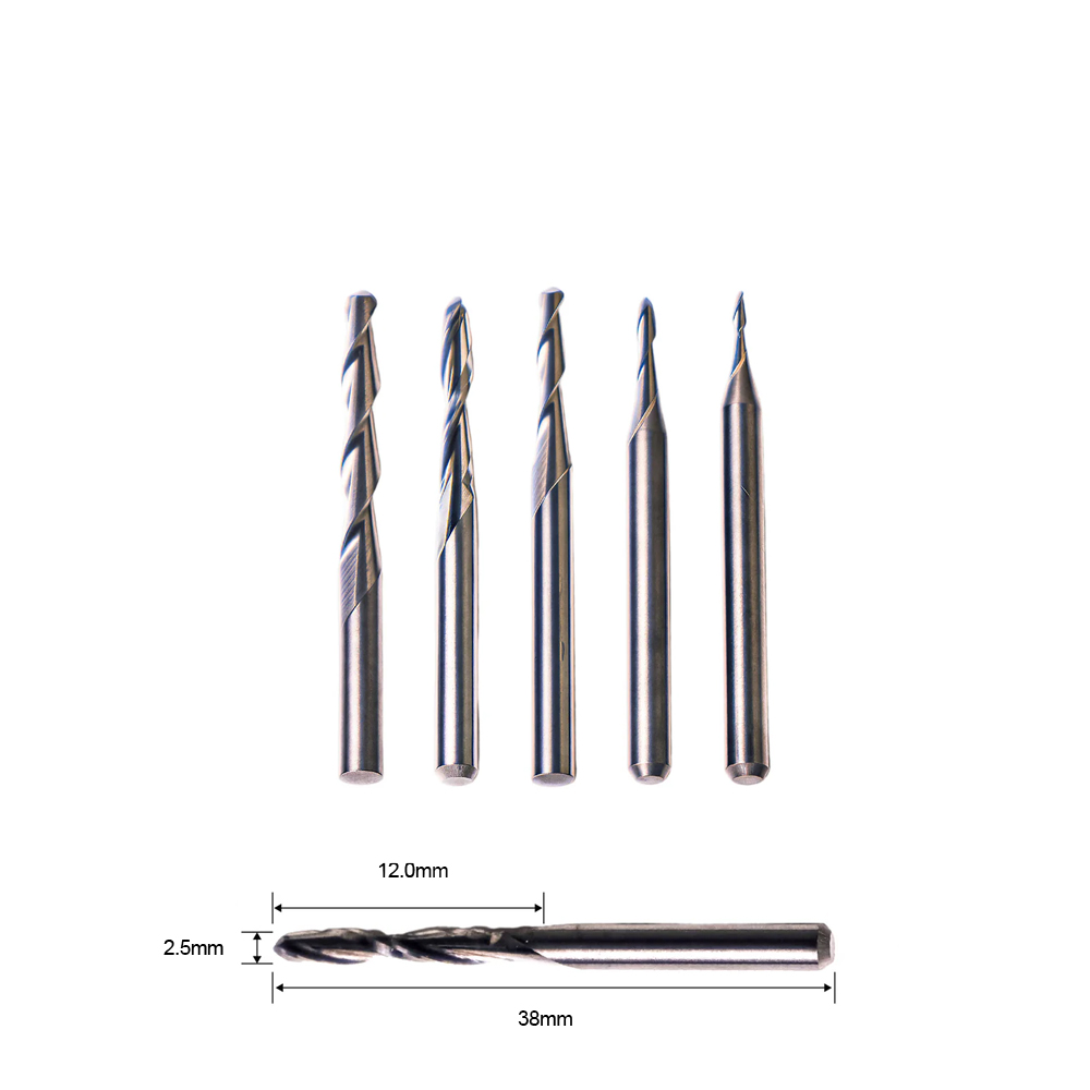 Maxmake-2-Flute-Ball-Mill-2-5mm-x-12mm-(1pk)-From-GM-Crafts