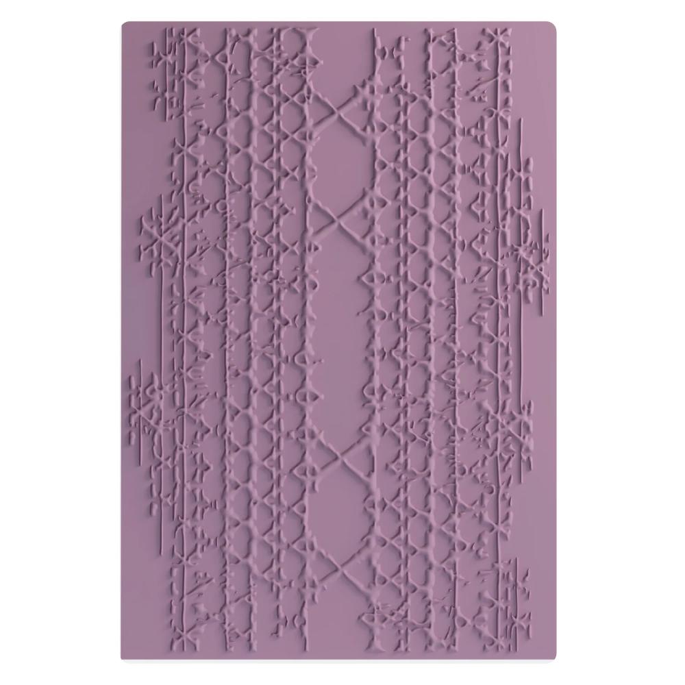 Sizzix 3D Textured Impressions Embossing Folder Magic Mesh By Seth Apter