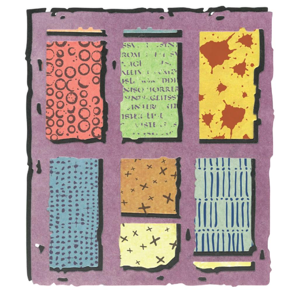 Sizzix Thinlits 2pk Die Set w6pk Stamps Viewfinder By Seth Apter
