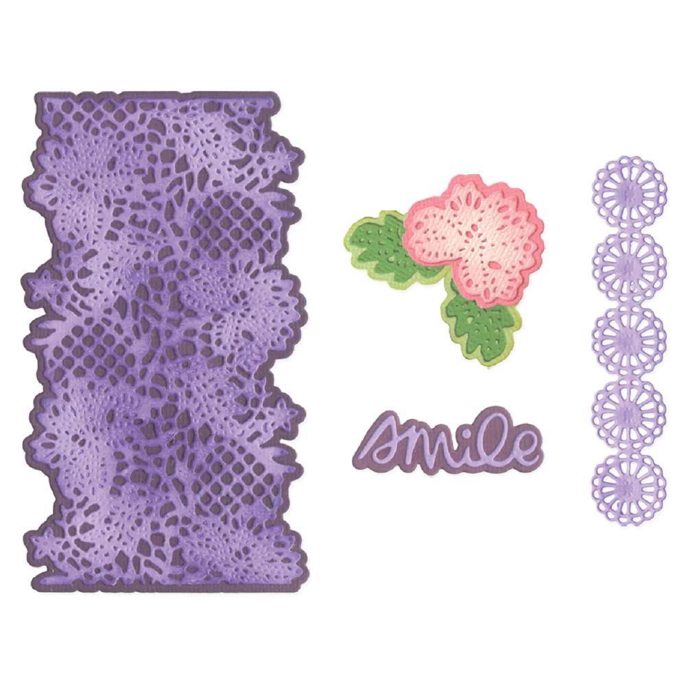 Sizzix Thinlits Die Set Lovely Lace By Vicki Boutin (11pk)