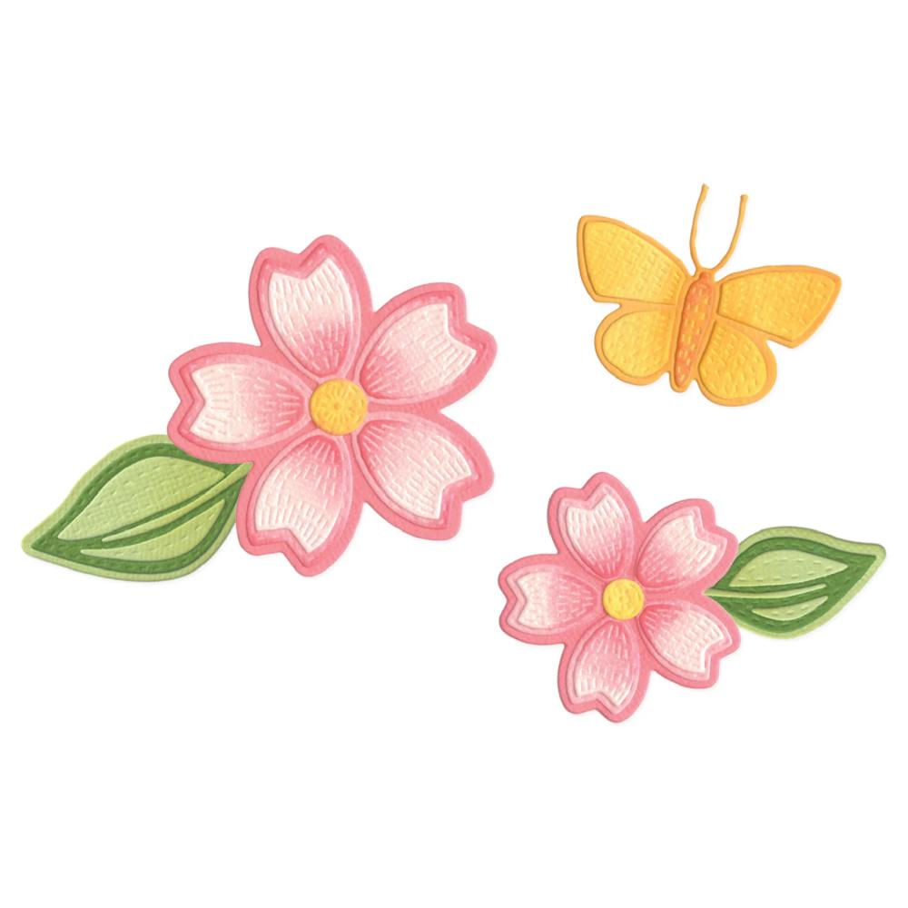Sizzix Thinlits Die Set Stitched Floral By Vicki Boutin (17pk)